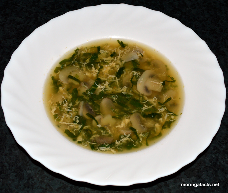 Moringa Leaf Soup With Mushrooms recipe - Moringa facts