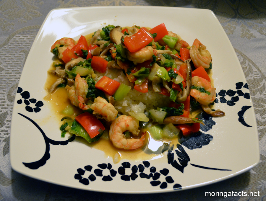 Stir-Fried Shrimps With Moringa Leaves REcipe - Moringa facts
